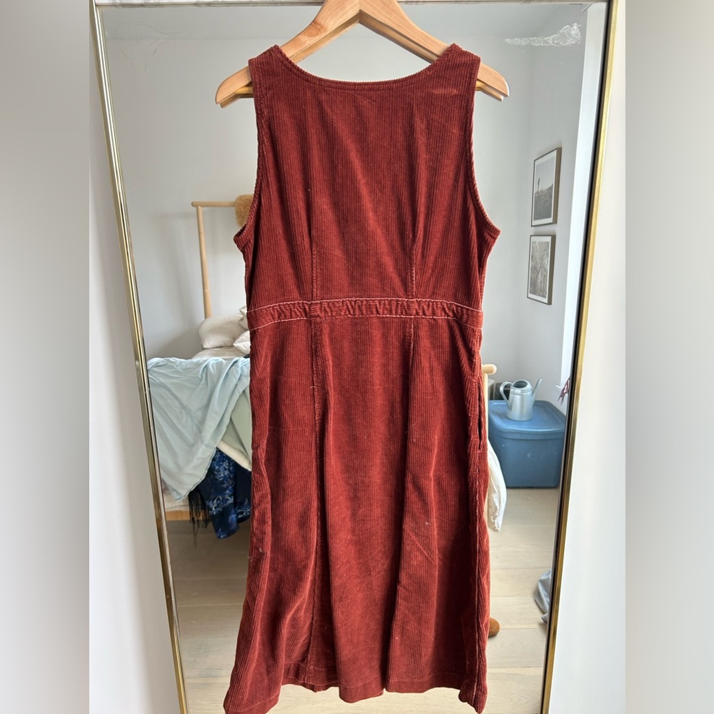 Levi’s Brick Red Mid Length Button Down Dress Siz… - image 3